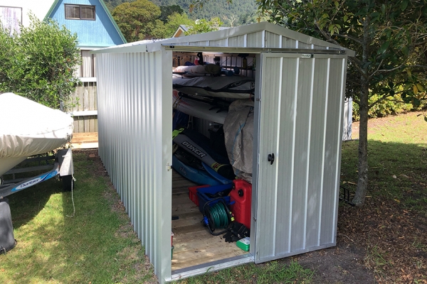 Doors on end garden shed